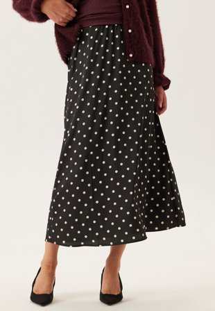 Pieces-Pcjytta Hw Ankle Satin Skirt-XS