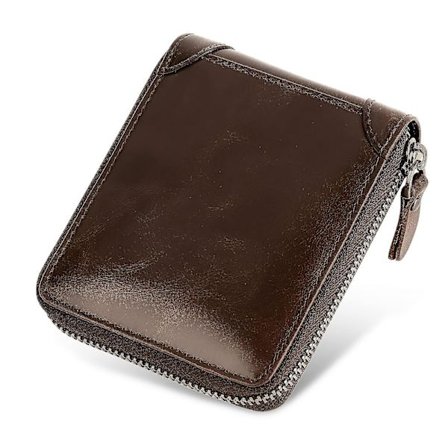 Ohut lompakko, aito nahka minimalismi lompakko miehille, RFID-suojaus kolminkertainen ohut luottokorttilompakko korteille, seteleille ja 