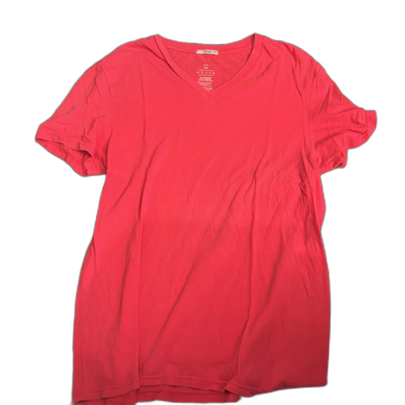 Röd v-ringad t-shirt från Acne