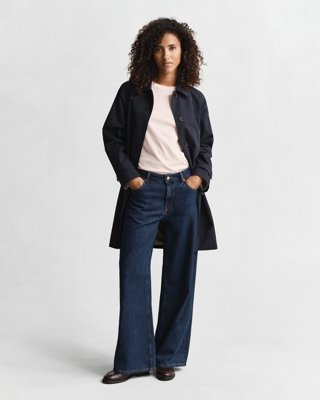 GANT - Klassisk t-skjorte med shield-logo til dame apricot pink