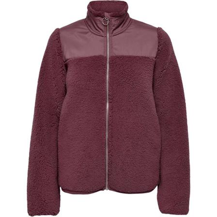Only, Onpedua fluffy hn fzip jck crushed berry Roze, Dames, Maat:M
