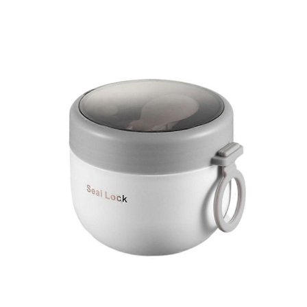 600ml Rostfri Stål Soppkopp Frukost Mjölk Portabel Soppburk Student Arbete Konserveringsskål Havreskål Mikrovågsugn Uppvärmning