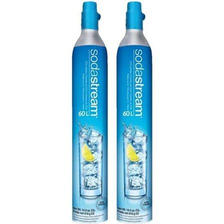 Sodastream - Set med 2 CO2-gaspåfyllningscylindrar för Sodastream-maskin