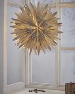 Papirsstjerne Jul Winter Beige - Star Trading
