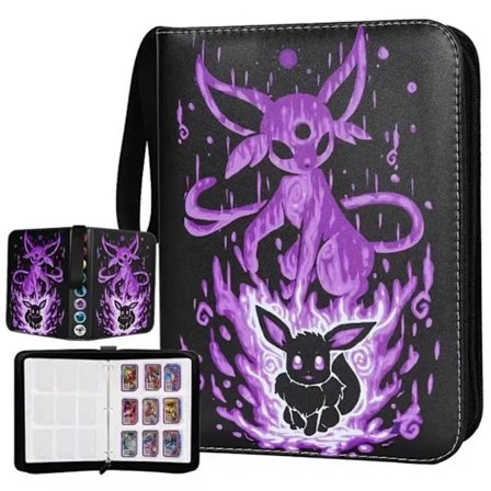 Pokemon Kortbind 400 Lommer Anime Samlekort Holder Lynlås Album Mappe