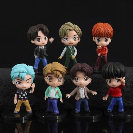 Bts Idol Group Figur Legetøj Actionfigurer Legetøj Gaver Til Børn Fødselsdag Dekoration