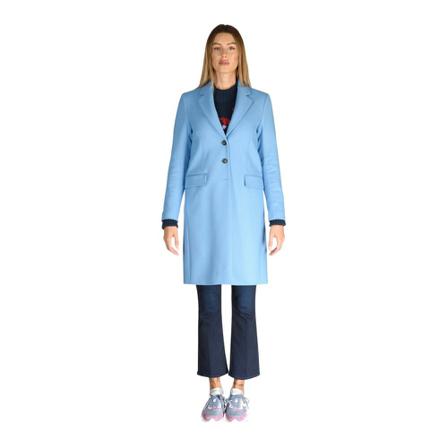 Ps By Paul Smith - Ullkappor - Blå - Dam - Storlek: 4xl, Dam, Storlek: 4XL