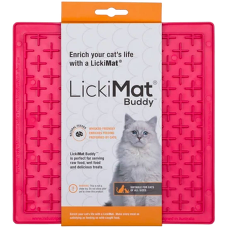 LickiMat - Cat Classic Buddy Rosa 20 x 20 cm - Katt - Matplass og vannfontener for katt - Fôraktivering for katt - ZOO.no