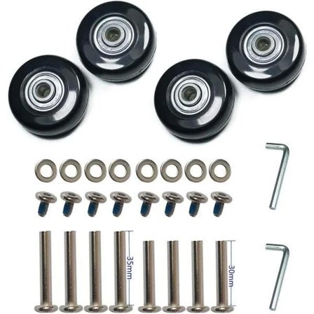 Kraftigt udskiftningssæt til bagagehjul