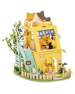 Miniaturzimmer Katzenhaus