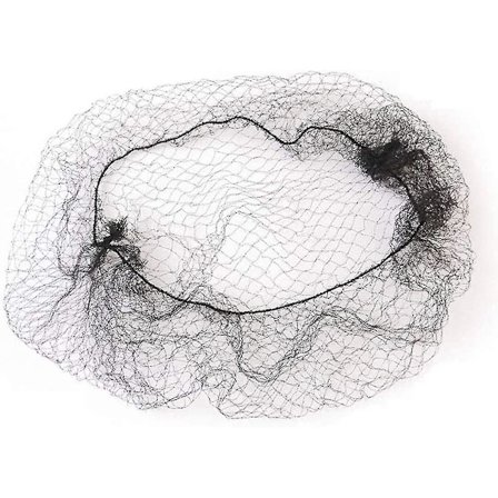 Usynlige Elastiske Kant Net Hårnet til Ballet Dans (10 stk, Sort)