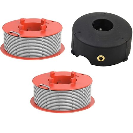 2 spoler med tråd til Bosch ART 23 COMBITRIM/ART 26 COMBITRIM plæneklipper + 1 spolekappe, F016800175