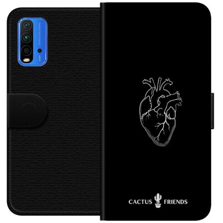 Yhteensopiva Lompakkokotelo Xiaomi Xiaomi Redmi Note 9 4G Kaktus ja Ystävät - Keskiaikaan Anatomia Sydän