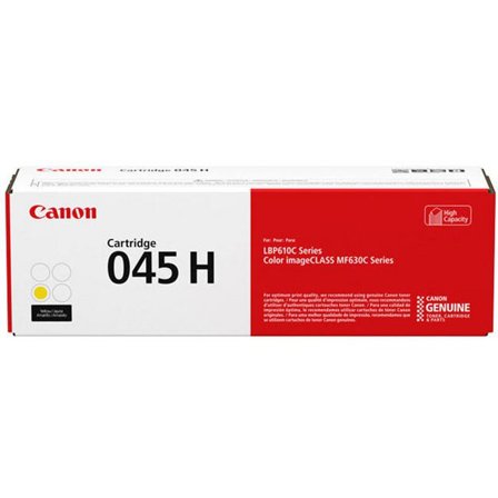 CANON Toner, 045 H, hög kapacitet, gul, singelförpackning, 1243C002 - Lyreco - Toner och bläck - Tonerkassetter - Toner Canon