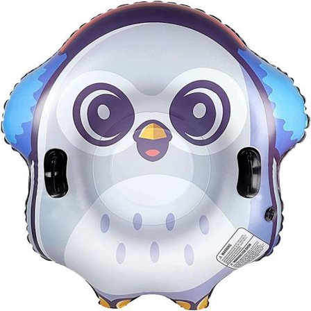 Oppblåsbar pingvinslede, egnet for skøyting på is om vinteren, 47-tommers størrelse.