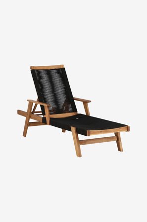 Venture Home - Aurinkovuode Liva - Musta - Aurinkotuolit - - Homeroom