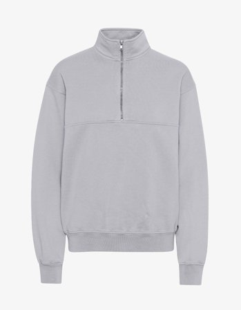 Organic Quarter Zip - Limestone Grey - L