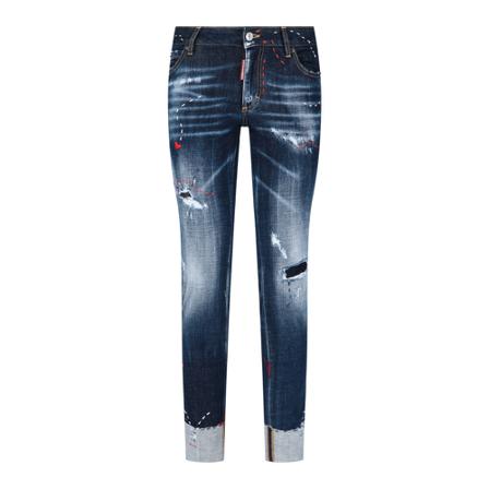 Dsquared2, Skinny Jeans Blauw, Dames, Maat:M