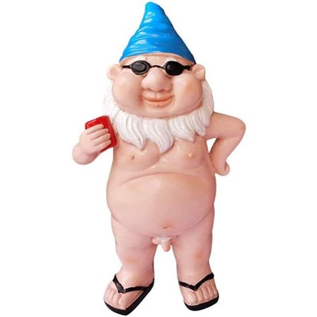 Sjove havepynt udendørs figurer - Vejrbestandige - Havetilbehør til plænedesign, indendørs eller udendørs dekoration