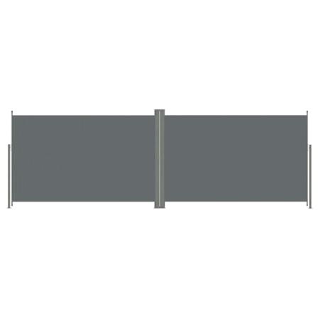 Vidaxl Infällbar Sidomarkis 220x600 Cm Antracit Antracit