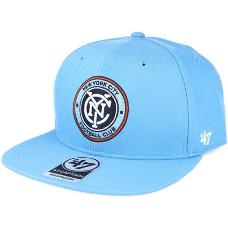 47 Brand - Football Blauw snapback Cap - New York City Fc Columbia Blue Snapback @ Hatstore