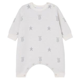 Kids - Burberry Ivory Hatty One-piece 6 Months - All in ones - 6 months - Grey - Junge