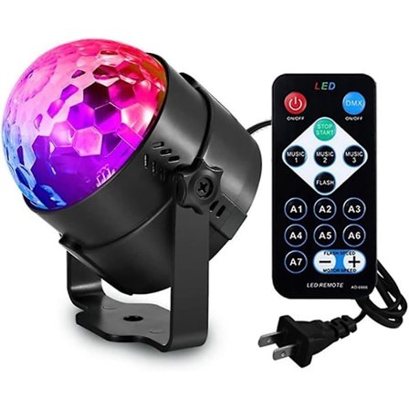 Led Sound Activated Party Lights With Remote Control Dj Lighting Disco Ball Strobe Club Lamp 7 Modes Stage Par Light Magic Mini Led Stage Lights
