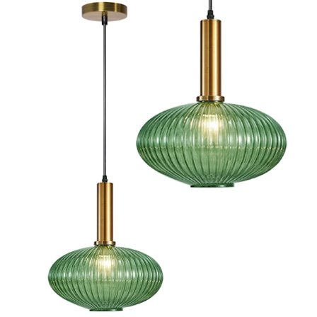 Hængende loft lampe APP465-1CP grøn