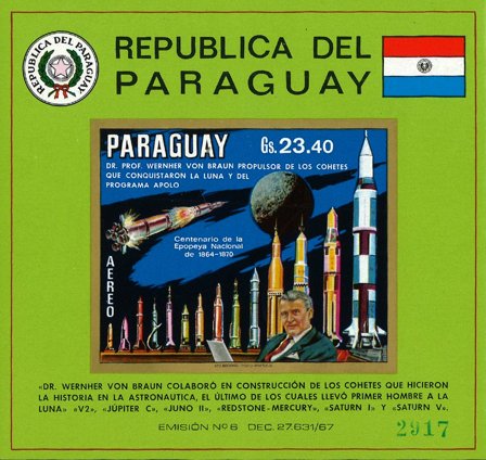 Paraguay 1970 - MICHEL Blok 145 - Miniark - Postfrisk