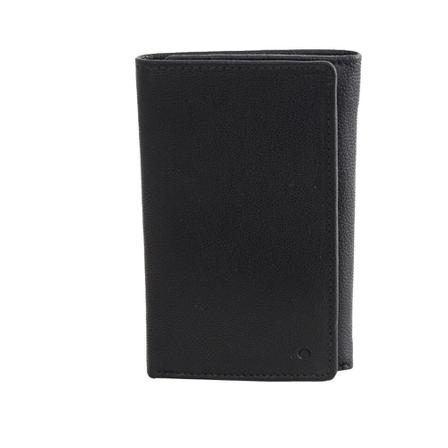 Adax Donato 3 fløjet skindpung Sort, unisex Punge og Kortholder, Størrelse: ONE Size