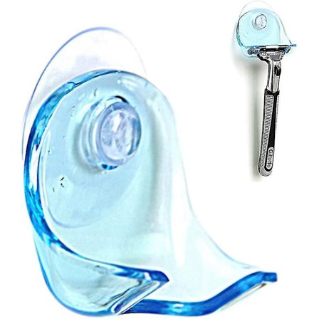 Rakhyvelhållare i Plast, Rakhyvelställ med Sugkopp Duschkrok Badr...