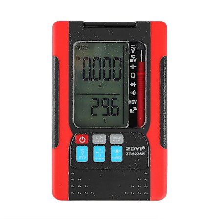 Digitalt Multimeter Testklemme Multifunktionel Lommelygte PC Holdbar Professionel Trykmåleinstrument