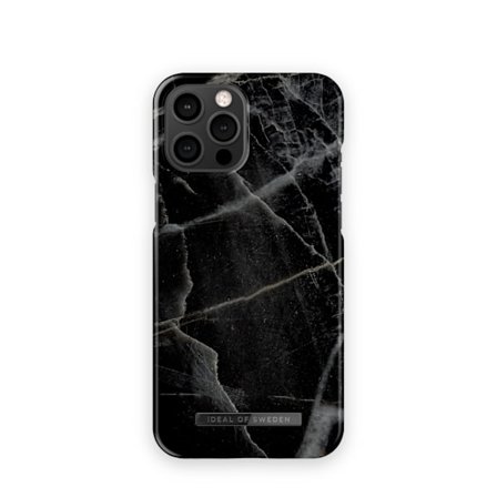 Printed Case iPhone 12 Pro Max Black Thunder Marble