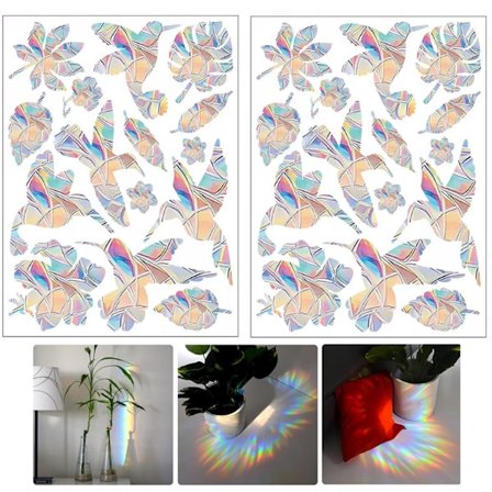 ING Regnbågsfönsterdekaler - 22-delars PVC Svamp Regnbågsfönsterdekaler