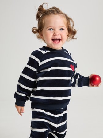 Polarn O. Pyret - Striped trousers - 86 - Childrenswear - blue