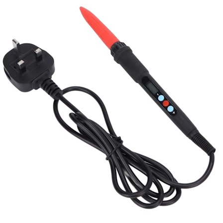 Juotin 60W Sisäinen Lämmitys Keraaminen Ydin Vakiolämpötila Kaiverrus Digitaalinen Näyttö Sähköjuotin UK-pistoke 110-220V