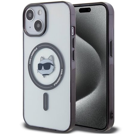 Karl Lagerfeld KLHMP15MHCHNOTK iPhone 15 Plus 6.7" iPhone Case IML Choupette’s Head MagSafe