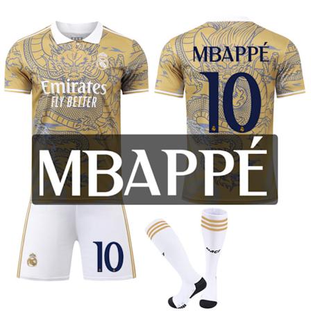 2024 Real Madrid Dragon Pattern Joint Special Edition nr 10 Mbappe Jersey Set