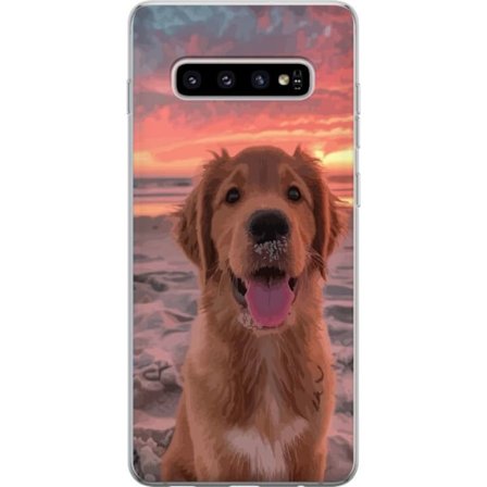 Kompatibelt Mobildeksel til Samsung Samsung Galaxy S10+ Hund