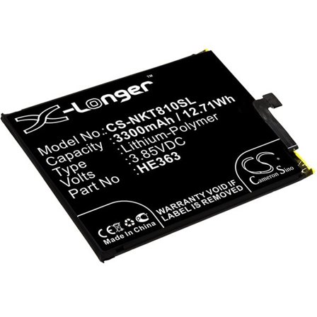 Batteri till SmartPhone, Mobil för Nokia 8.1, TA-1119, TA-1128