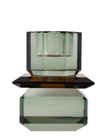 Crystal Candle Holder Home Decoration Candlesticks & Lanterns Candlesticks Green C'est Bon