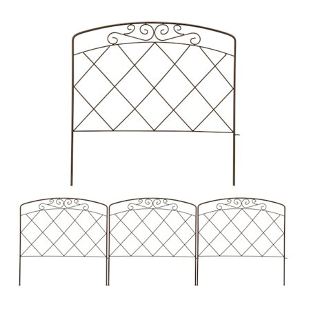 4-osainen metallinen sängyn kaide