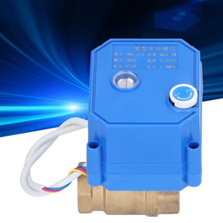 Elektrisk Kugleventil BSP Messing Motoriseret Mini DN15 1/2in DC12V 3-tråds Opsætning Tilbehør