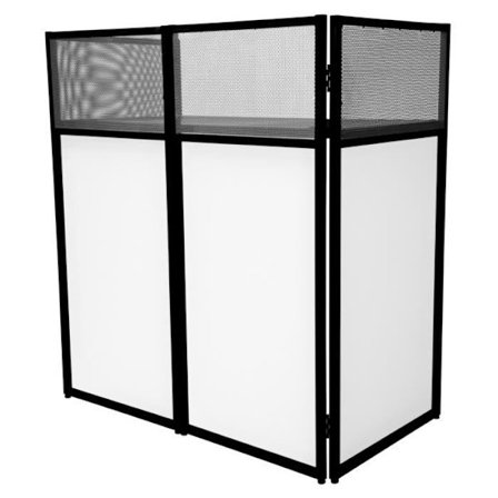 Bærbar metalfront til DJ Stand Disc Jockey DJ Booth 114 x 105 x 57 cm - Sort - Voksen