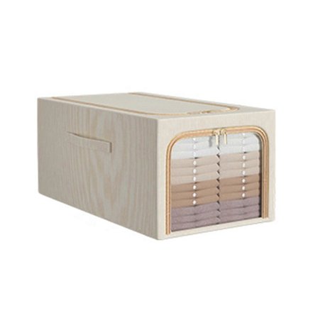 Klesskap Organizer Sammenleggbar Oppbevaringsboks Stor Kapasitet Klær Teppe Dyne Skap Boks Bag Hjem Organisering FGR