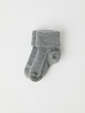 Polarn O. Pyret - Socks merino wool baby - 10|12 - Childrenswear - grey