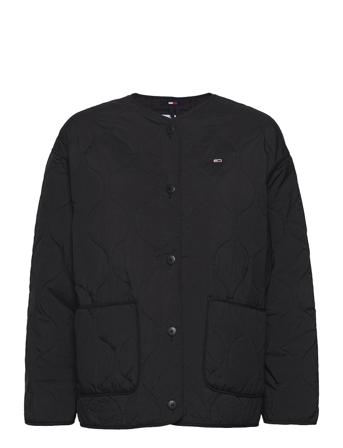 Tjw Quilted Liner Jacket Black Tommy Jeans