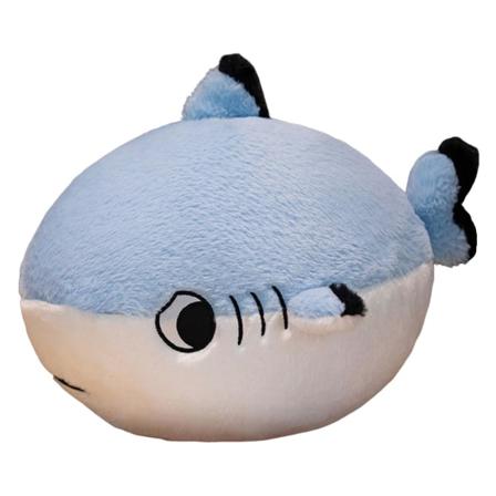 Kawaii Shark Plyschleksaker Kreativ Söt Simulering Mjukleksak För Baby Kram Plyschleksak Blue 25cm