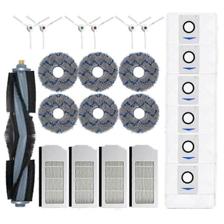 X1 OMNI / T10 OMNI Robotti-imurin osat pölypussi Hepa-suodatin pääsivuharja moppiliina