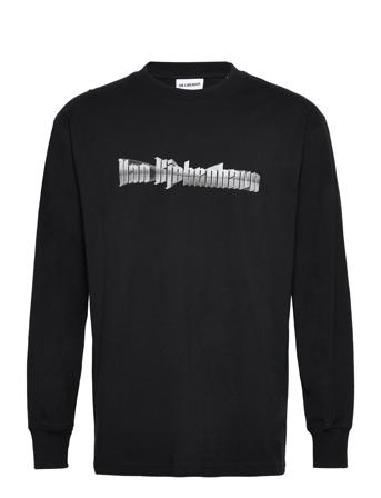 Boxy Tee Long Sleeve T-shirts Long-sleeved Svart HAN Kjøbenhavn*Betinget Tilbud